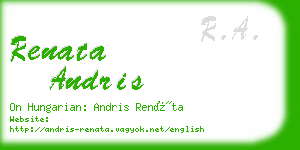 renata andris business card